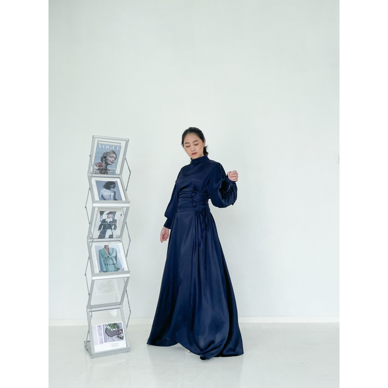 Jual ALISYA DRESS / Raya Collection / Dress Maxi Wanita Silk Premium ...