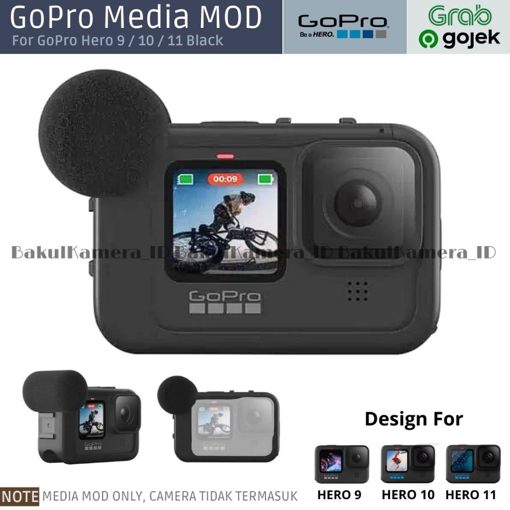 Jual GoPro Media Mod for GoPro Hero 9 / 10 / 11 Black Mic External