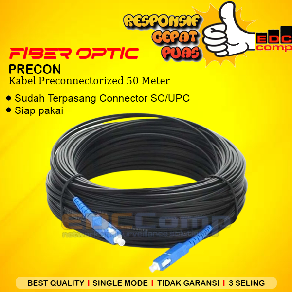 Jual Kabel Fo Preconnectorized Meter Precon Fiber Optic Mtr