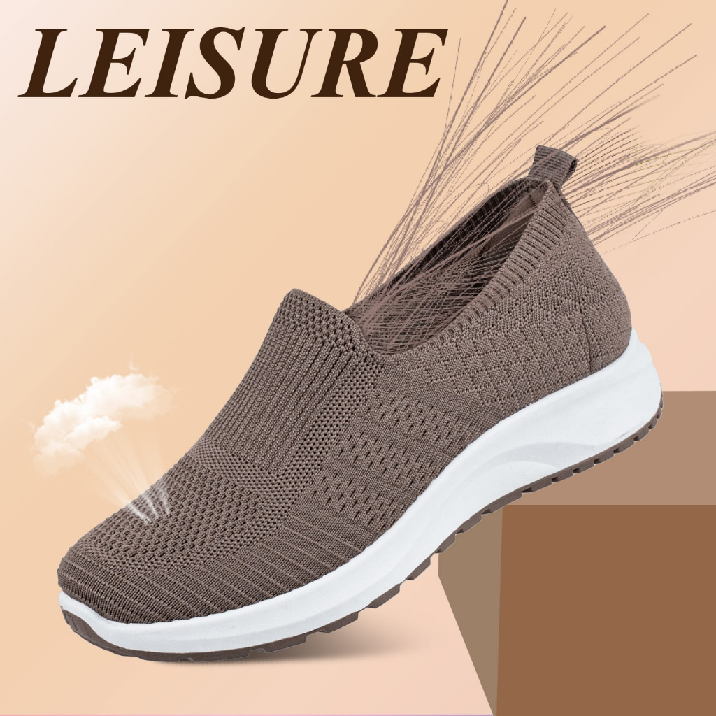 Sepatu sneakers sale wanita slip on