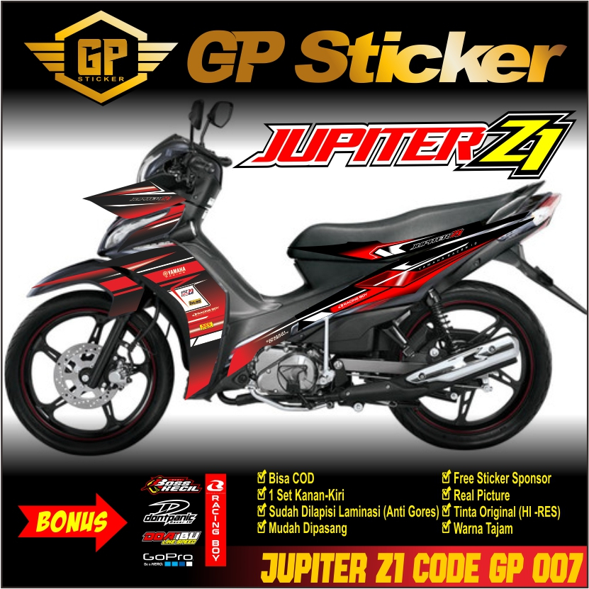Jual Sticker Striping Semifull Yamaha Jupiter Z1 Sticker Lis Variasi ...