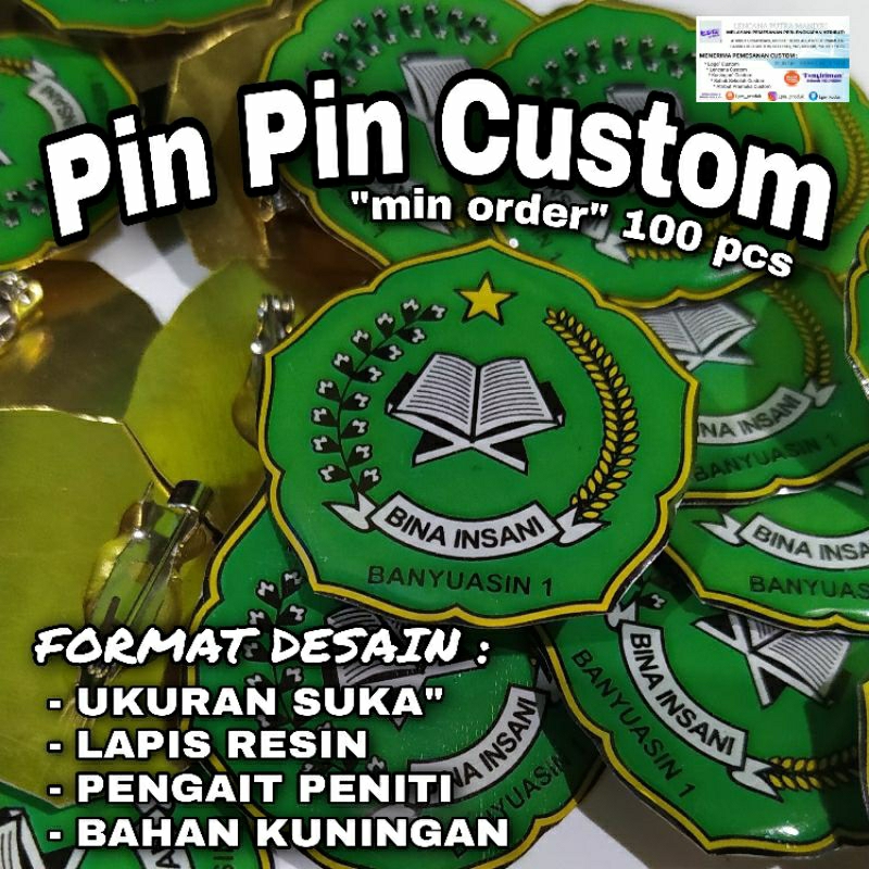 Jual Pin Resin Custom (min order 100pcs) | Shopee Indonesia