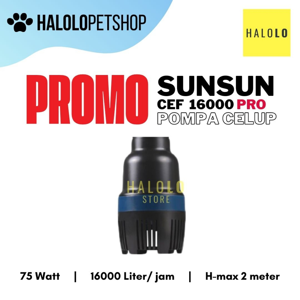 Jual PROMO Sunsun CEF 16000 PRO Pompa Celup Kolam 16000 Liter Hemat ...