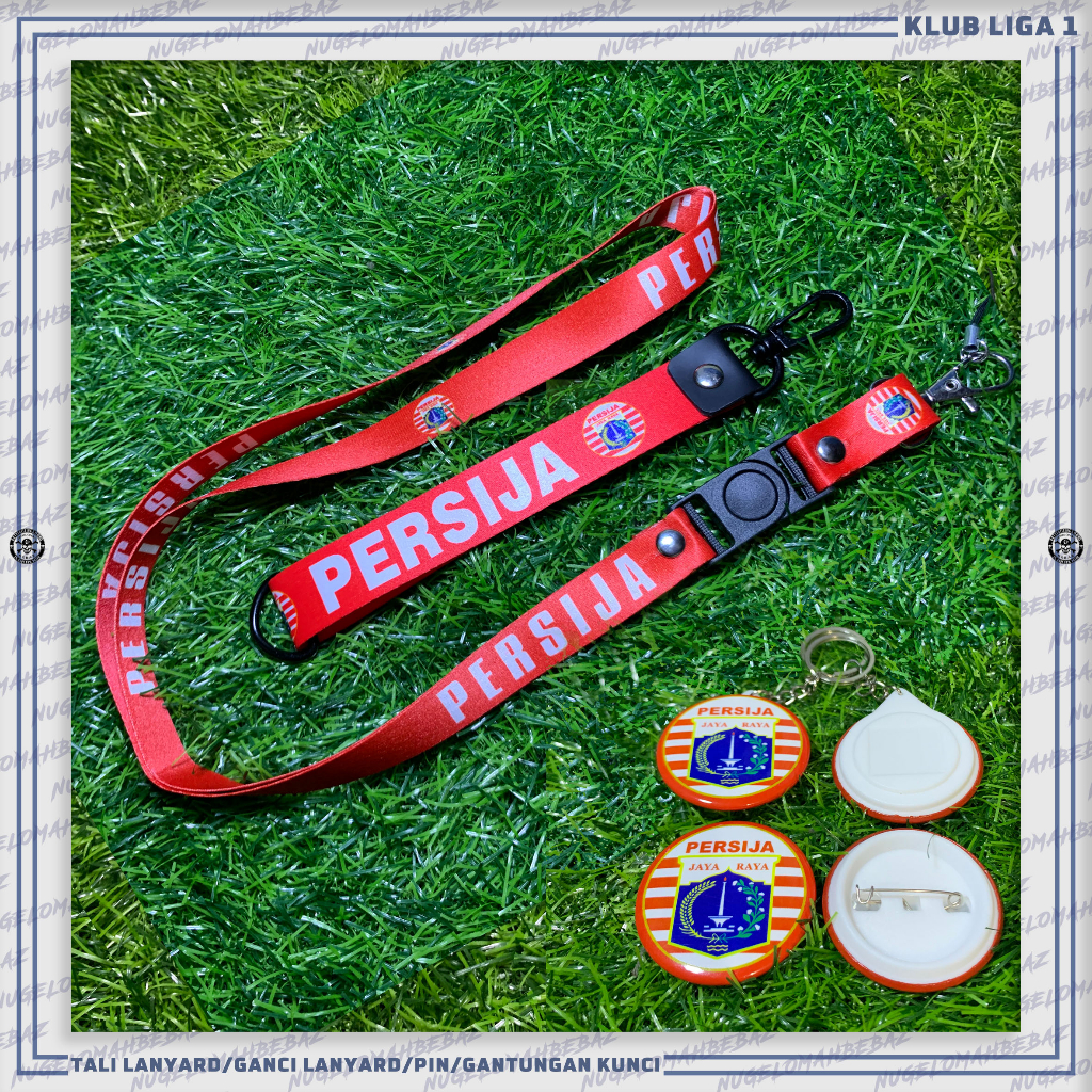 Jual TALI LANYARD/GANCI/PIN/GANTUNGAN KUNCI/HP/KLUB LIGA 1 - PERSIJA ...