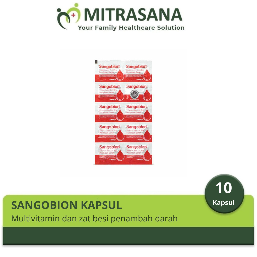 Jual Sangobion 10 Tablet - Multivitamin Penambah Darah | Shopee Indonesia