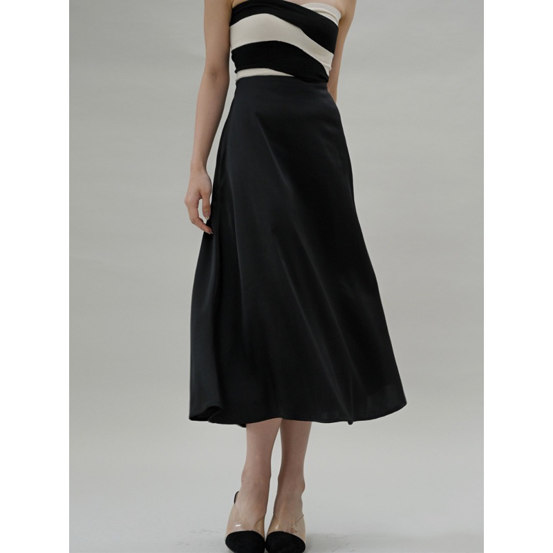 CLAUDE Skirt Rok Satin Basic Satin Skirt Satin Silk Skirt Rok Satin Duyung Rok Satin Silk