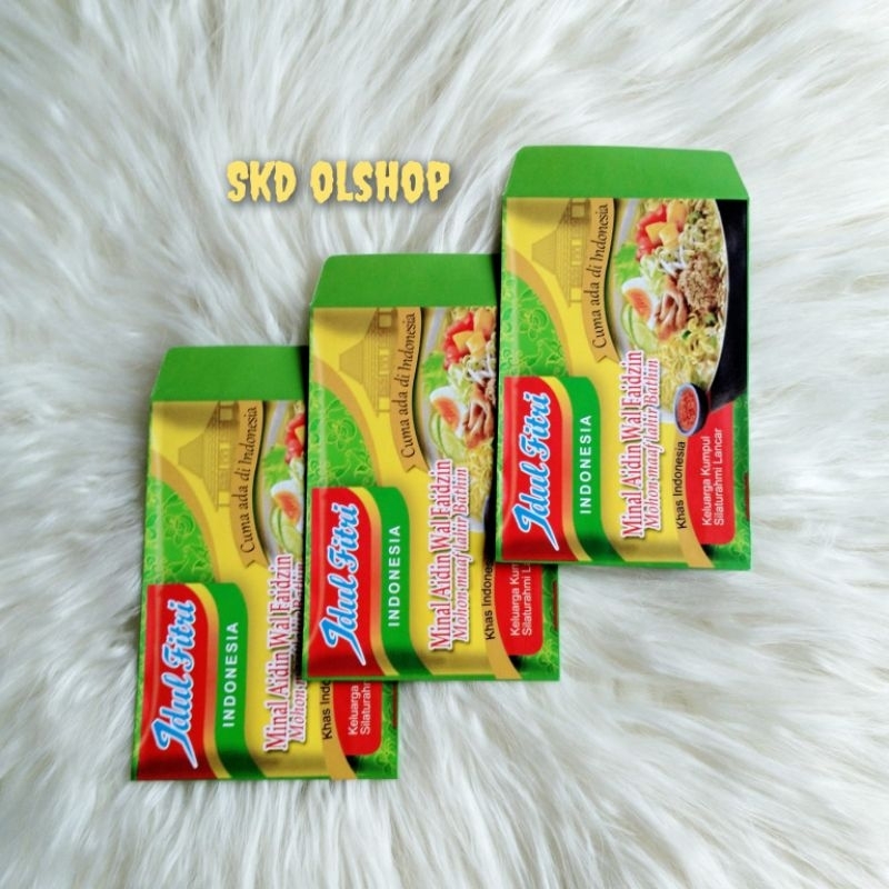 Jual Amplop Lebaran Ampau Lebaran Motif Snack Karakter A B Isi Lembar Shopee Indonesia