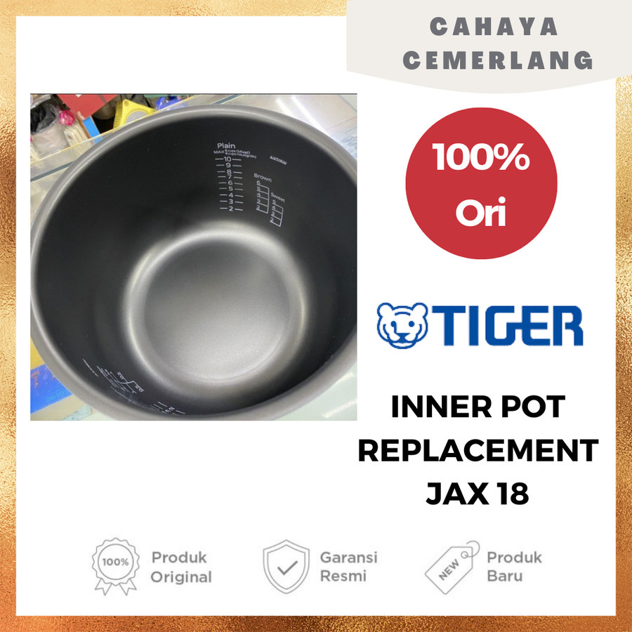 Jual Panci Innerpot Rice Cooker Tiger JAX 18 ( 1.8 liter ) | Shopee ...
