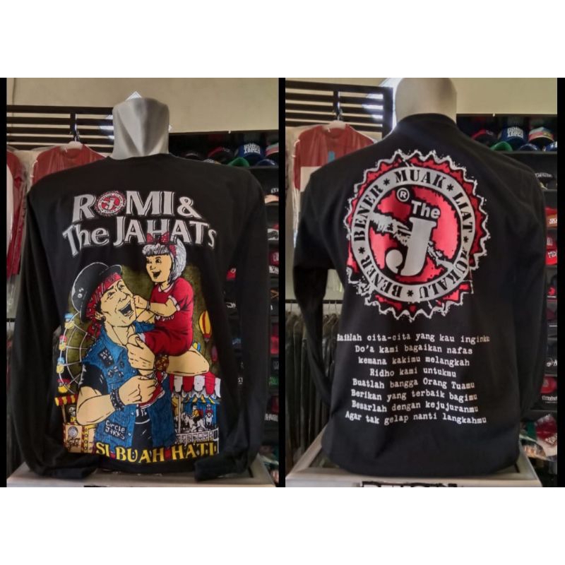 Jual Longslave/kaos lenggan panjang band punk Romi& the Jahats (si buah ...