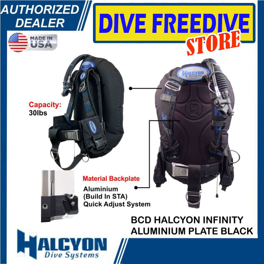 準新品】Halcyon ダイビング バックフロート BCD 赤