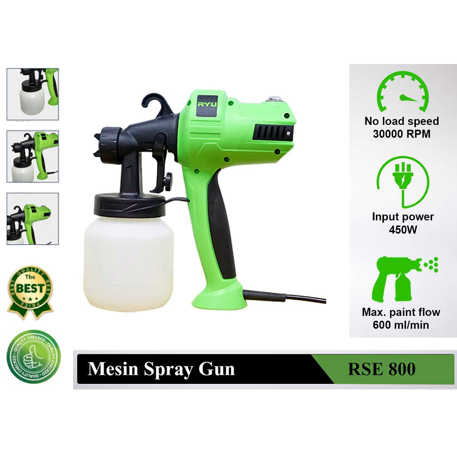 Jual Spray Gun Elektrik Ryu Murah Spray Gun Electrik RSE 800 Ryu ...