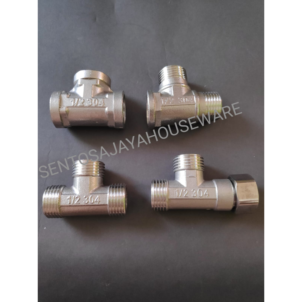 Jual NEPEL TEE - SAMBUNGAN T CLOSET - TEE SHOWER STAINLESS SUS304 ...