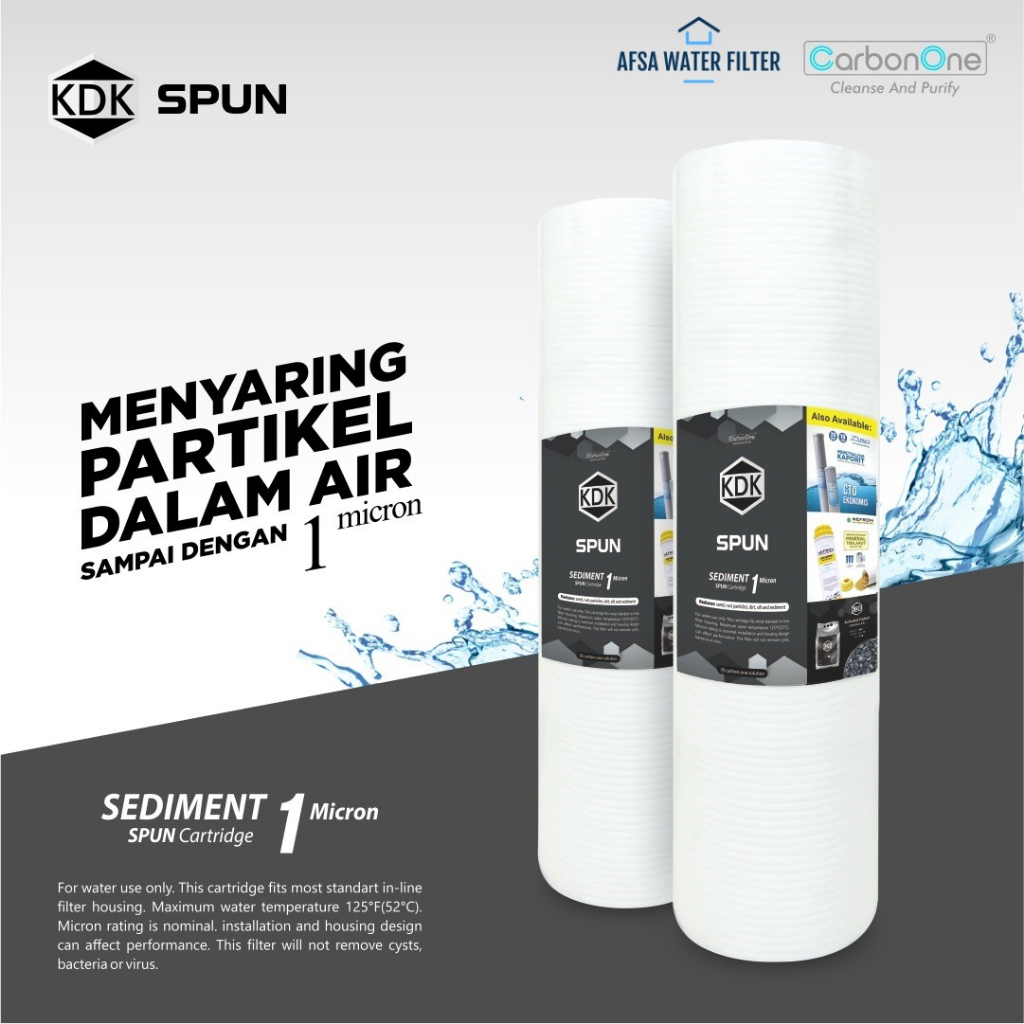 Jual Filter Sedimen 1 micron - KDK Spun Cartridge 10