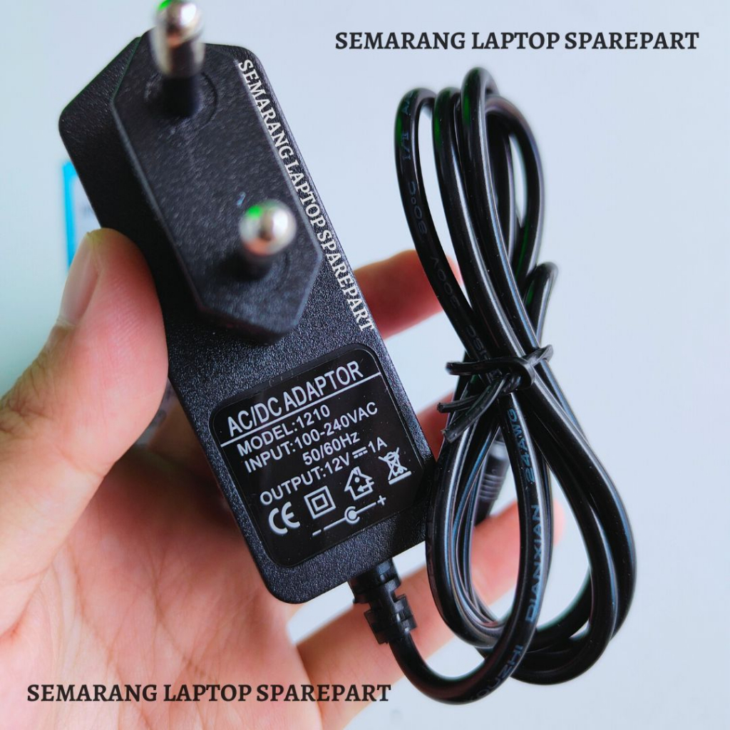 Jual ADAPTOR 12V 1A Power Adapter Stb Cctv Router Modem Wifi Universal ...