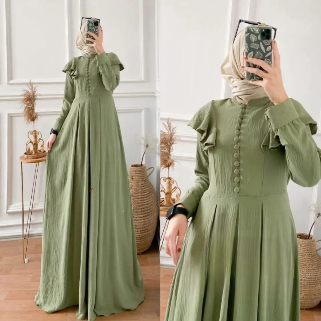 Jual Fashion muslim terbaru AURORA maxy pakaian muslim wanita 2024