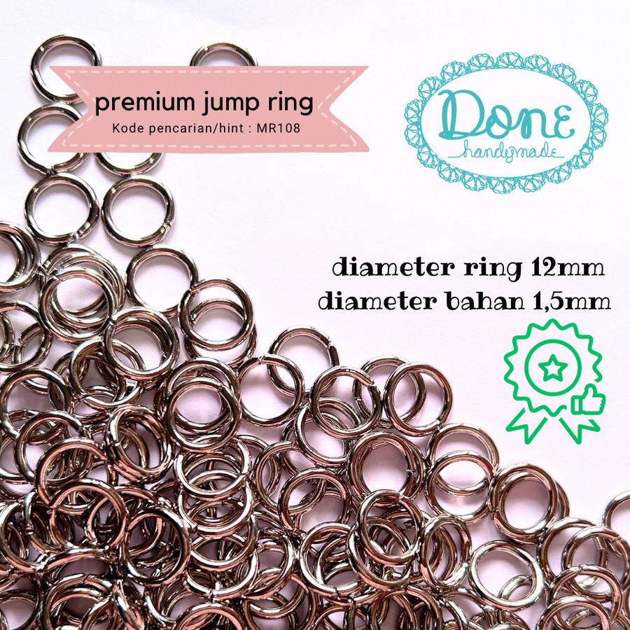 Jual Done handymade jump ring aksesoris ring o ring rakit premium MR108 ...