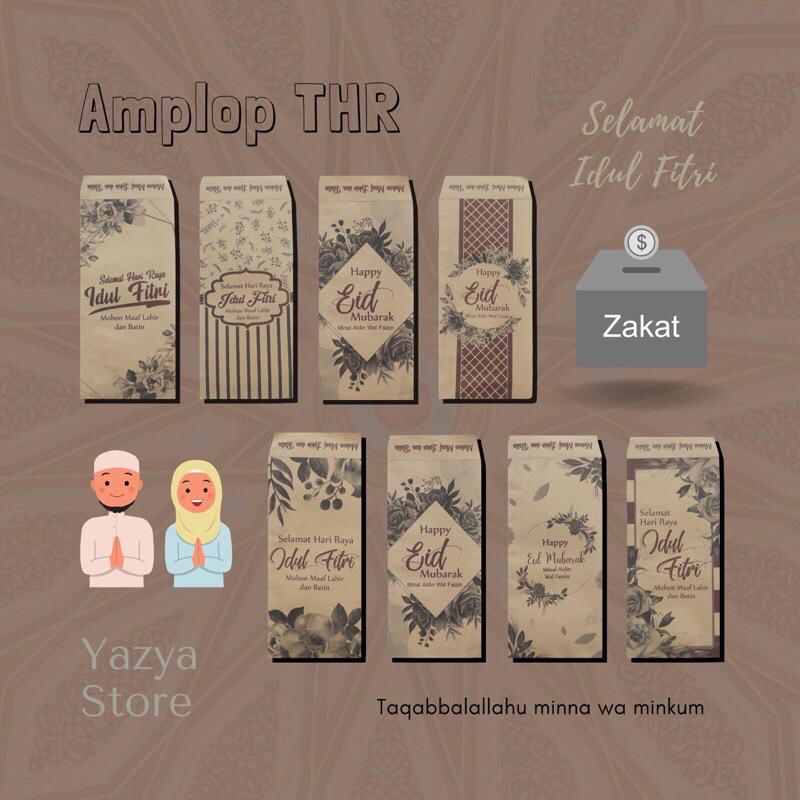 Jual Amplop Idul Fitri Amplop THR Angpao Zakat Amplop Eid Mubarok