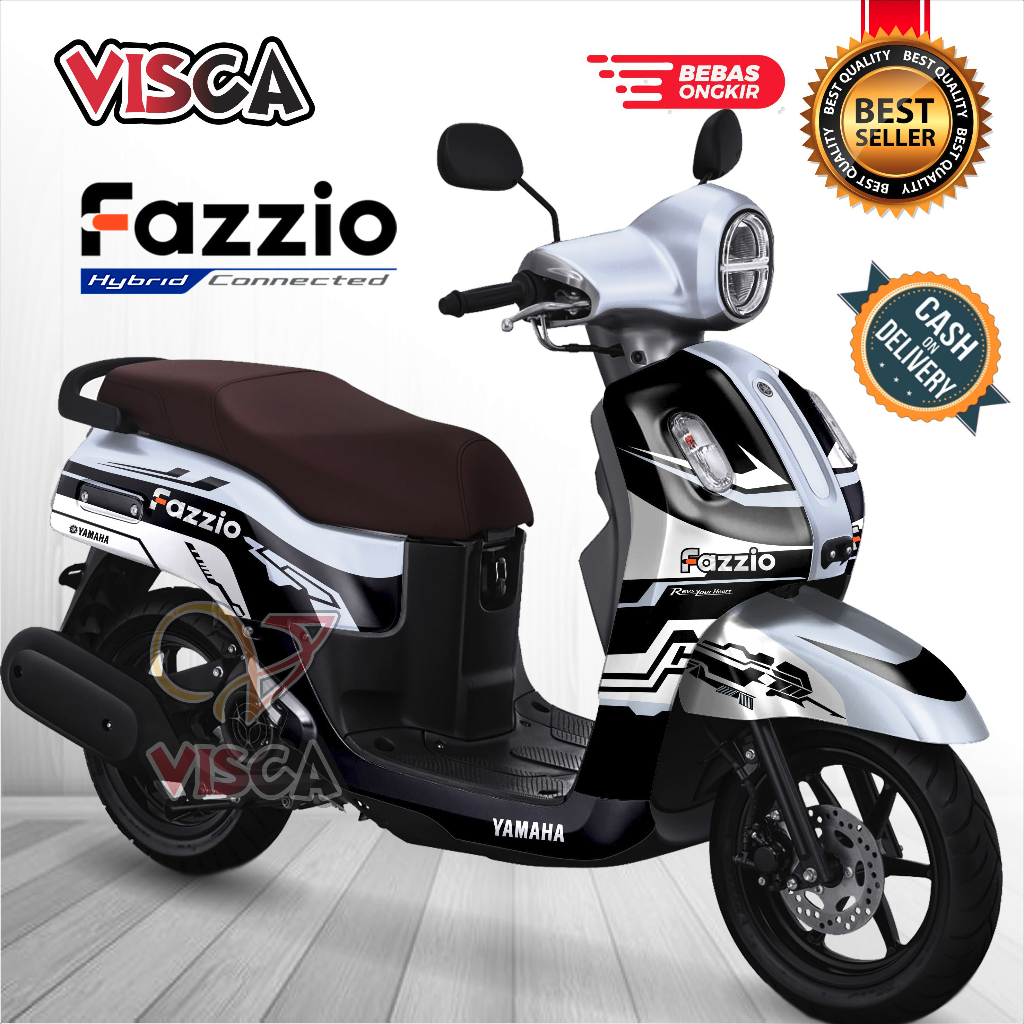 Jual Decal Yamaha Fazzio Full Body Stiker Fazzio Variasi Full Body Striping Yamaha Fazzio