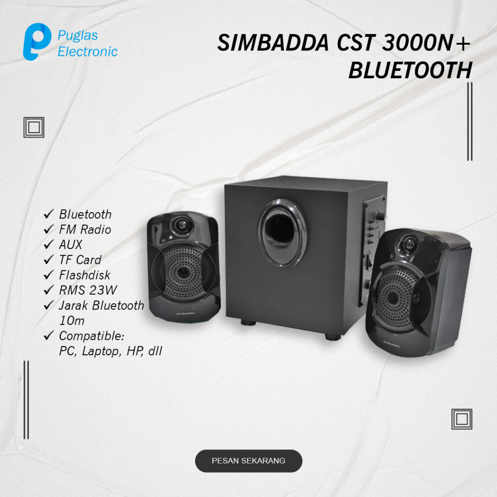 Jual Speaker Simbadda CST 3000N+ Plus Bluetooth Wireless Speaker Aktif