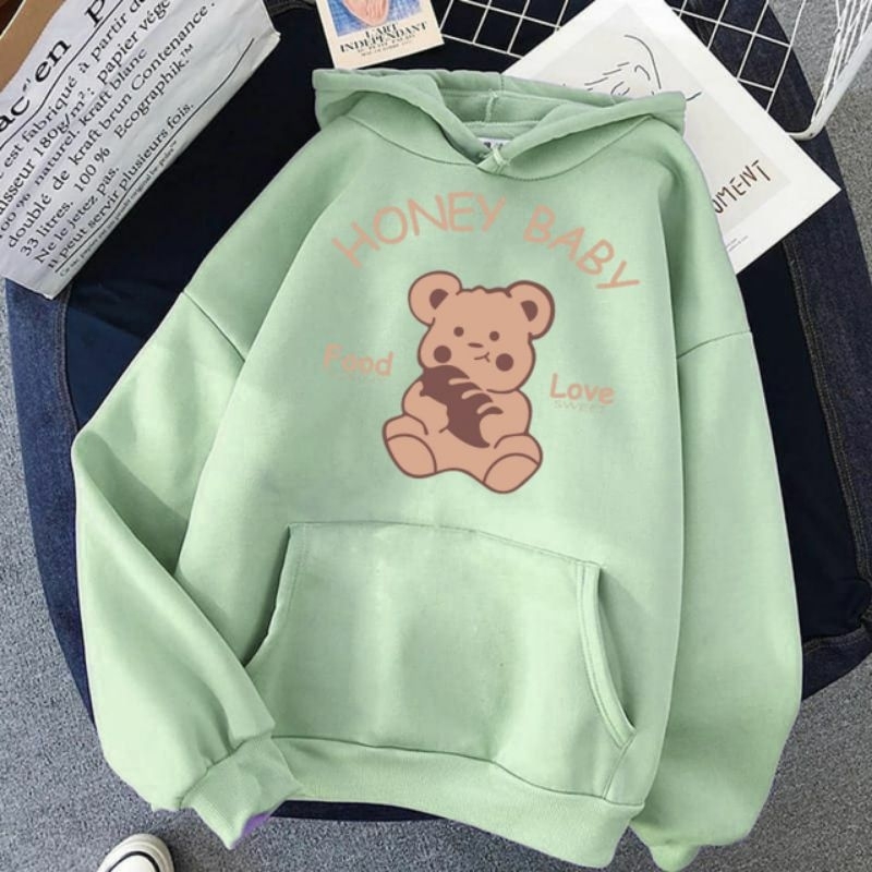 Jual Honey Baby L - XL Sweater Hoodie (Celana Jual Pisah) Ready