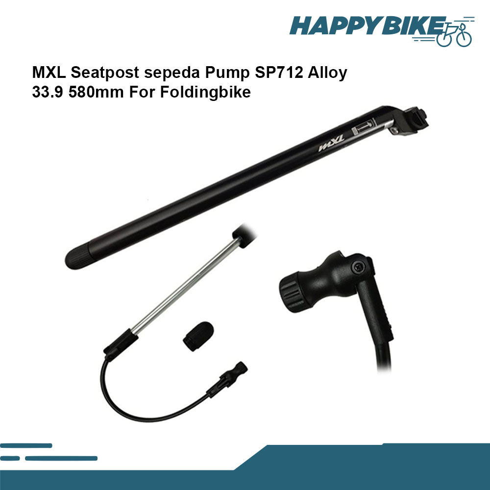 Jual MXL Seatpost Pump 33,9 580mm Folding Bike Sepeda Lipat Bahan Alloy
