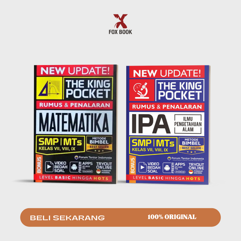 Jual Buku Smp New Update The King Pocket Matematika Ipa Smp Shopee