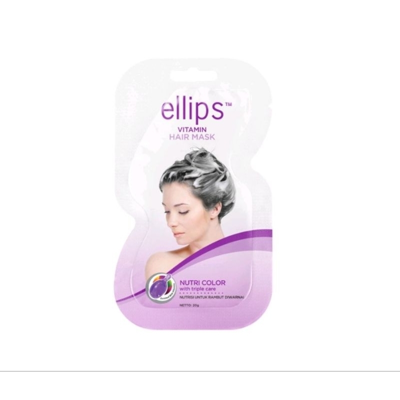 Jual ELLIPS Vitamin Hair Mask Sachet 20g | With Pro Keratin Sachet 18g ...