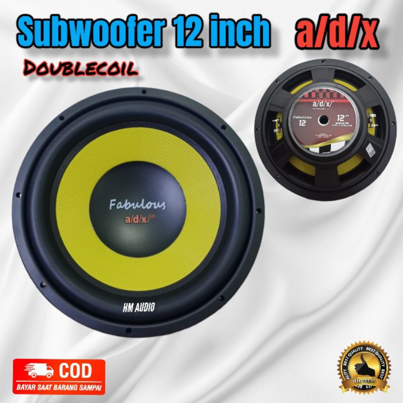SUBWOOFER 12 inch ADX FABULOUS 12 INCH Speaker adx fabulus 12 inch double  coil