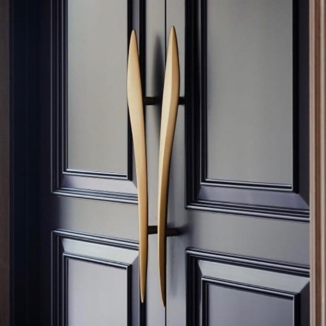 Jual handle pintu rumah model terbaru full kuningan original /gagang