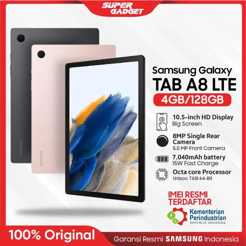 Jual Samsung Galaxy Tab A8 Wifi LTE 3/32 4/128 GB RAM 3 4 ROM 32 128