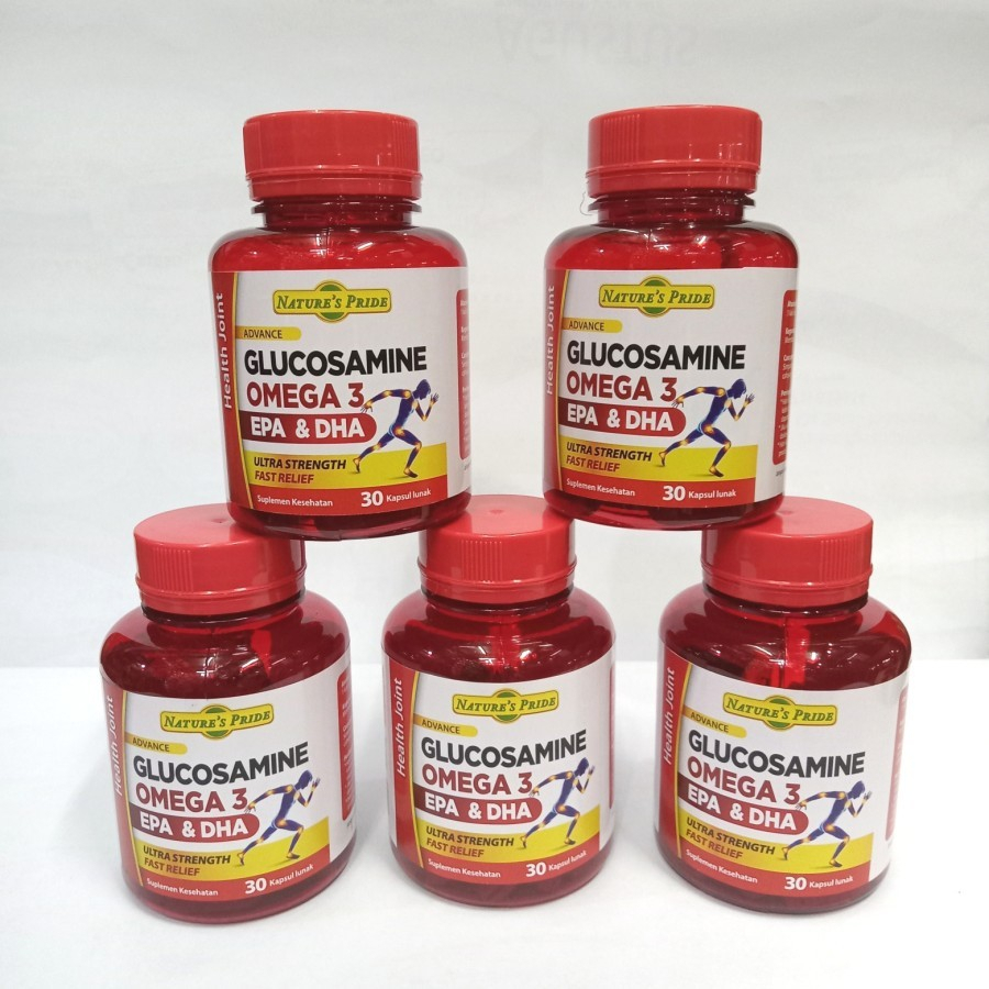 Jual Nature's Pride Advance Glucosamine Omega 3 EPA & DHA Botol 30