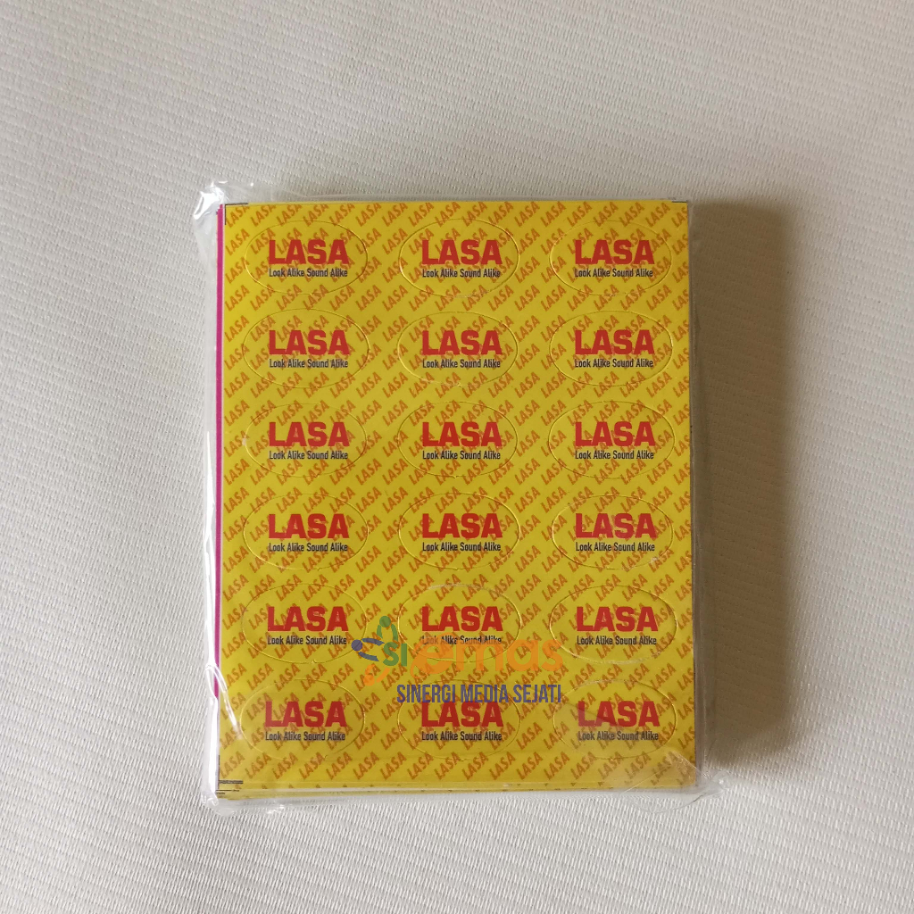 Jual Stiker LASA Stiker Look Alike Sound Alike Drugs Color Code