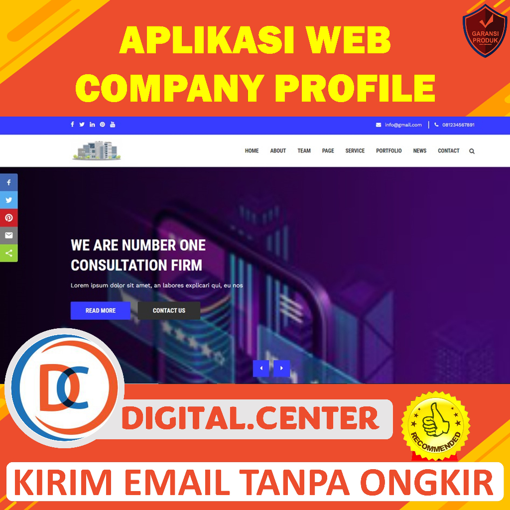 Jual WEBSITE COMPANY PROFILE - Fitur Lengkap - Aplikasi Berbasis Web ...