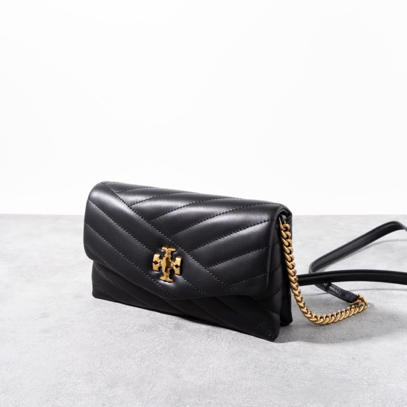 Jual Original Tory Burch Kira Chevron Wallet on Chain WOC Shopee