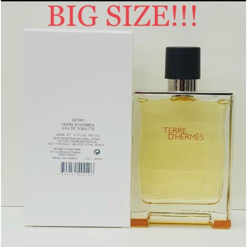 Jual Hermes Terre d Hermes Tester Edt 200ml - Parfum original 100%