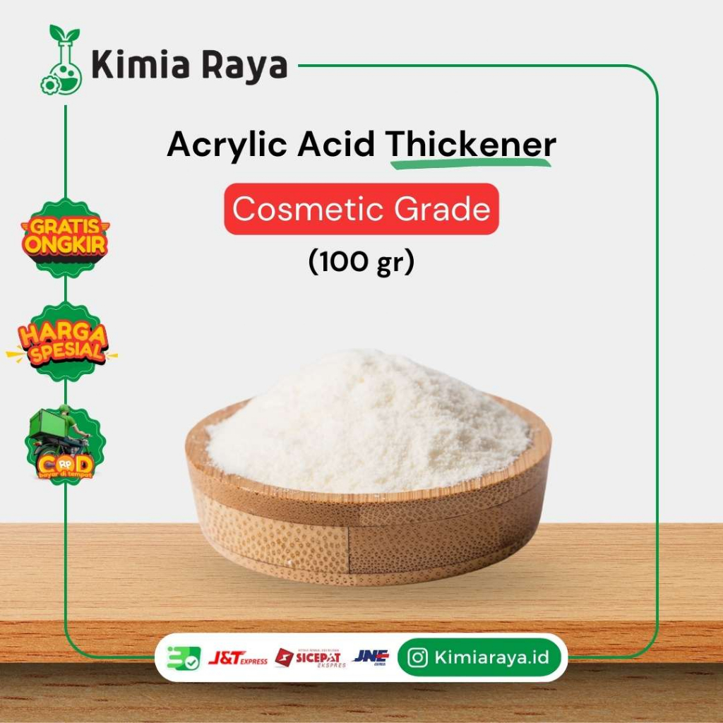 Jual Acrylic Acid Thickener Cosmetic Grade (100g) Shopee Indonesia