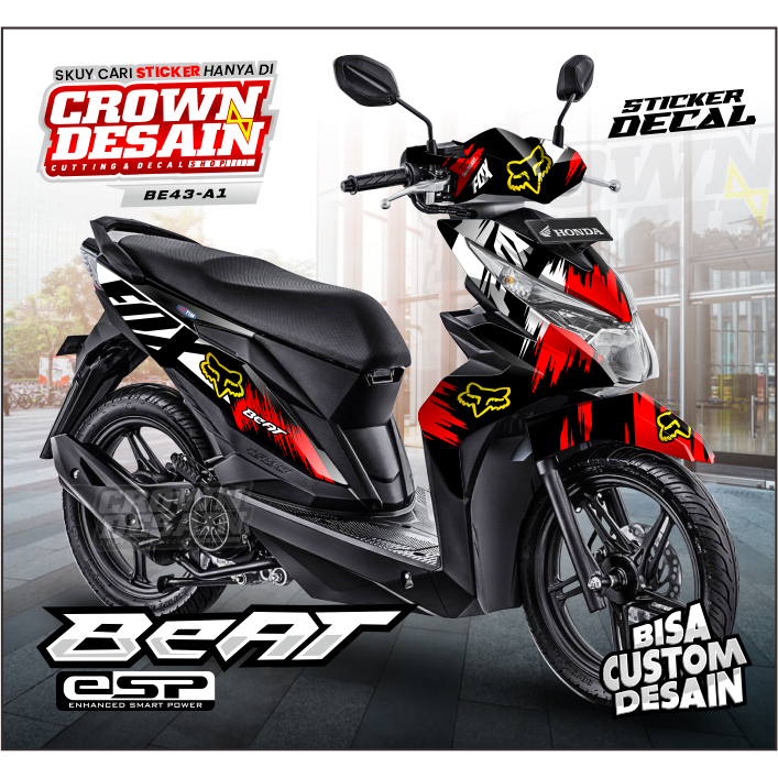 Jual Crown Sticker Decal Full Body for Honda Beat ESP / Beat Street ...