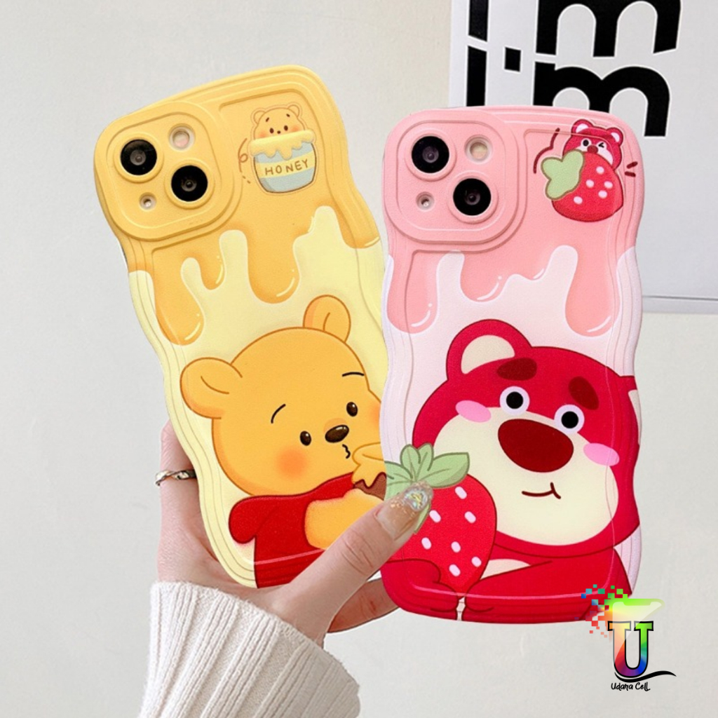 Jual CUSTOM SOFTCASE WAVE GELOMBANG CLEAR CUSTOM LOTSO AND FRIEND FOR OPPO A3S A1K A5S A15 A16