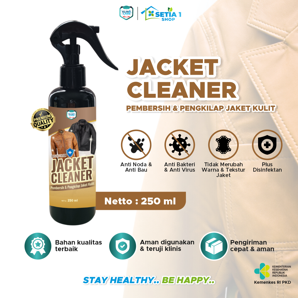 Jual Leather Jacket Cleaner Klino Care 250 Ml Pembersih Perawatan Jaket ...