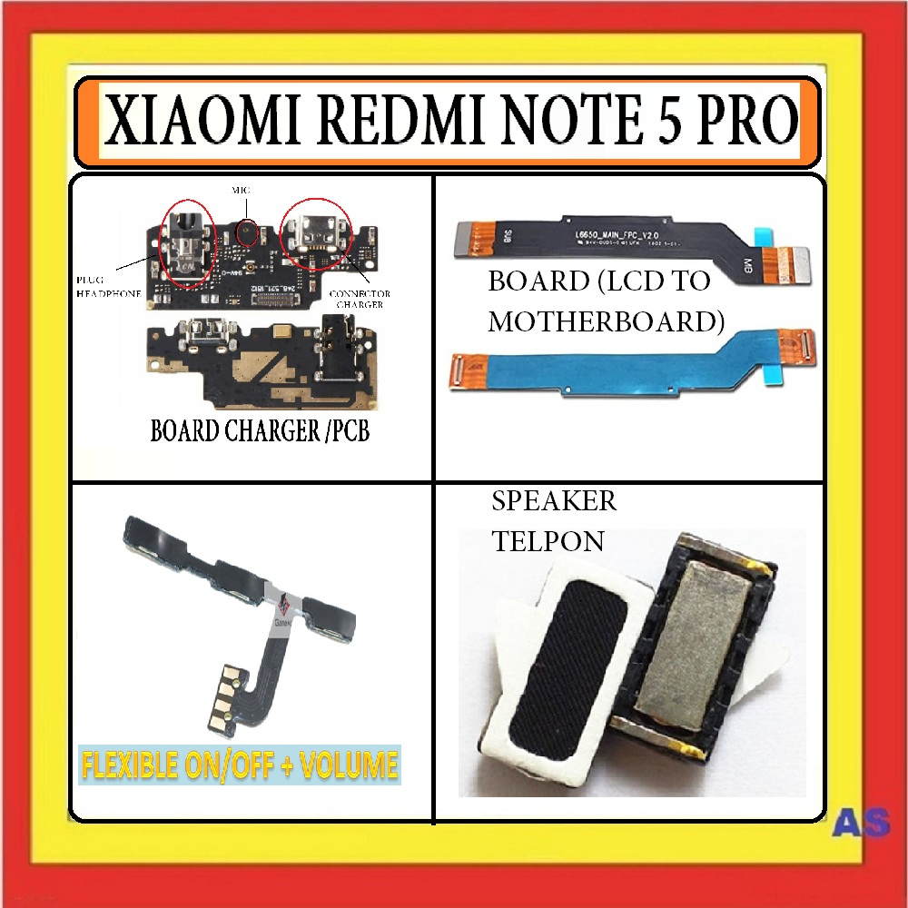 Jual FLEXIBLE XIAOMI REDMI NOTE 5 5 PRO CONNECTOR CHARGER MIC HEADSET ...