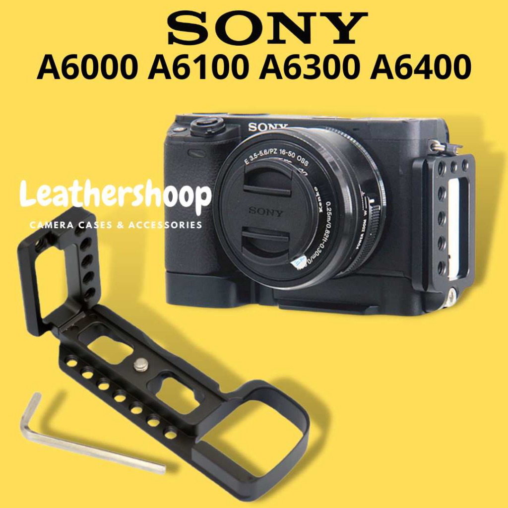 Jual Bracket L plate SONY A6000 A6100 A6300 A6400 Handgrip Metal