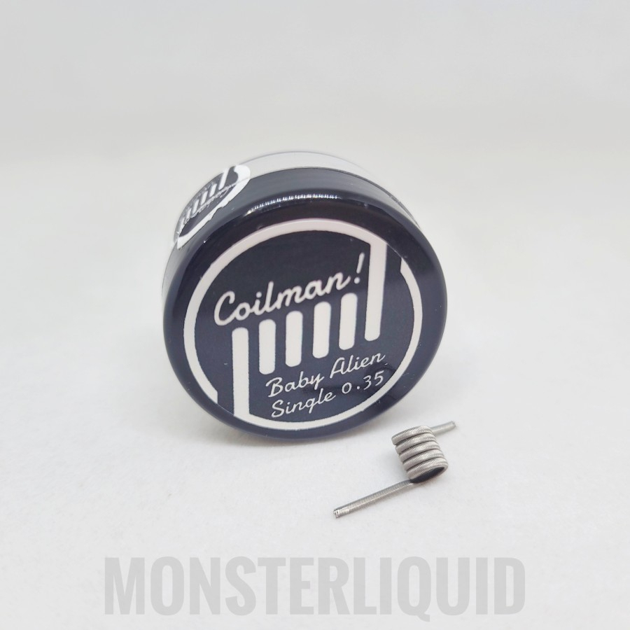 Jual COILMAN BABY ALIEN SINGLE COIL 0.35 OHM PREBUILD COILS | Shopee ...