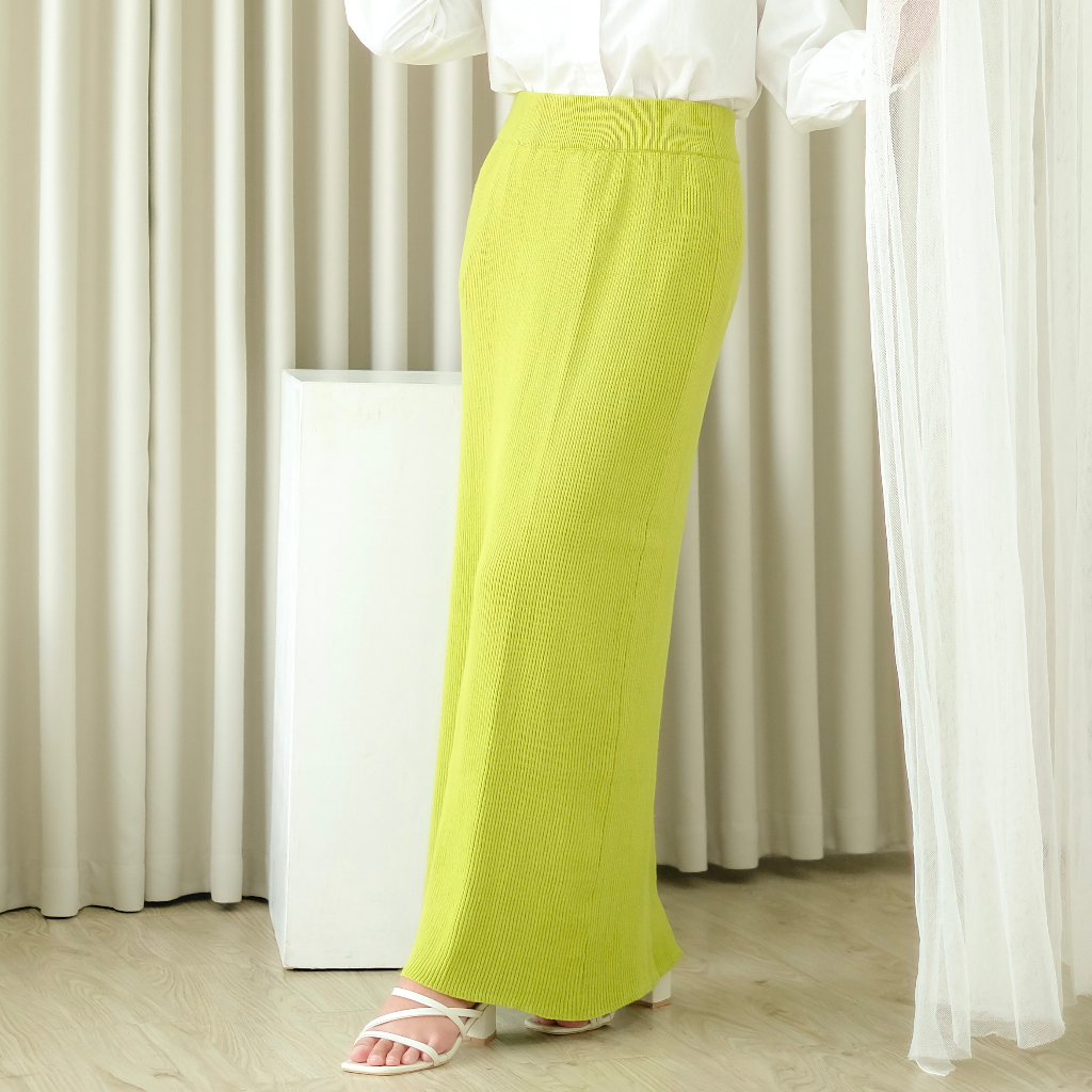 Jual Thesteddy Kala Long Skirt (Rok Rajut Premium, Rok Rajut Hijab, Rok ...