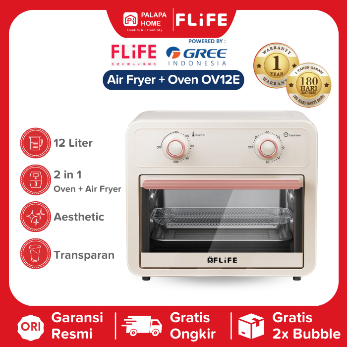 Jual FLiFE Oven Air Fryer 12 Liter OV12E Low Watt | Open Frayer Listrik ...