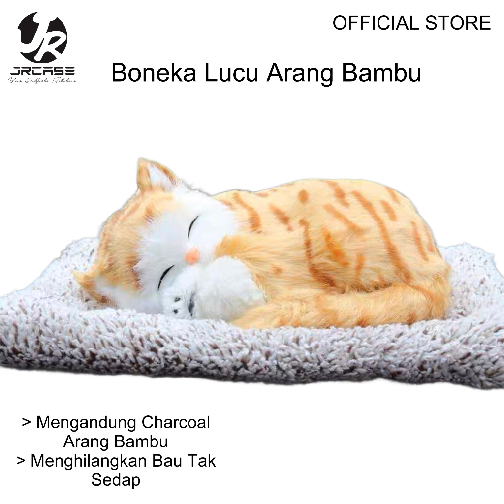 JRCASE Pajangan Dashboard Boneka Lucu Arang Bambu Penghilang Bau Kabin Mobil Kamar Ruangan Hiasan Cat Dog Kucing Anjing Panda Ion Negatif Steril Udara Aksesoris Interior Kabin Mobil Ruangan Souvenir Hadiah Gift
