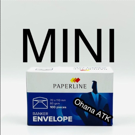 Jual Amplop Banker Paperline Putih Polos EV Mini PG 70 x 110 mm ...