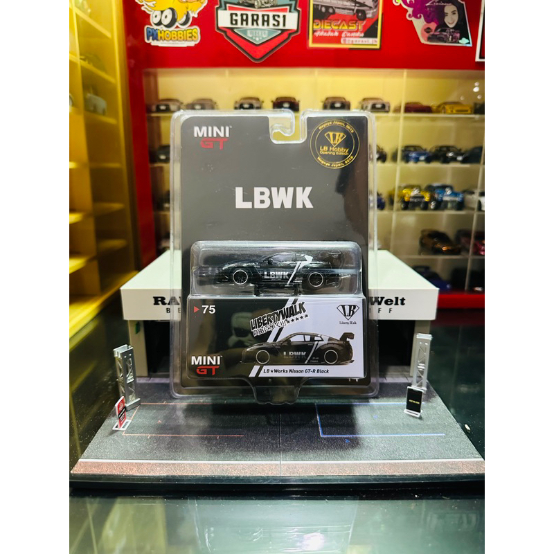 Jual Mini GT No 75 LB Works Nissan GTR R35 LBWK Nagoya Japan 