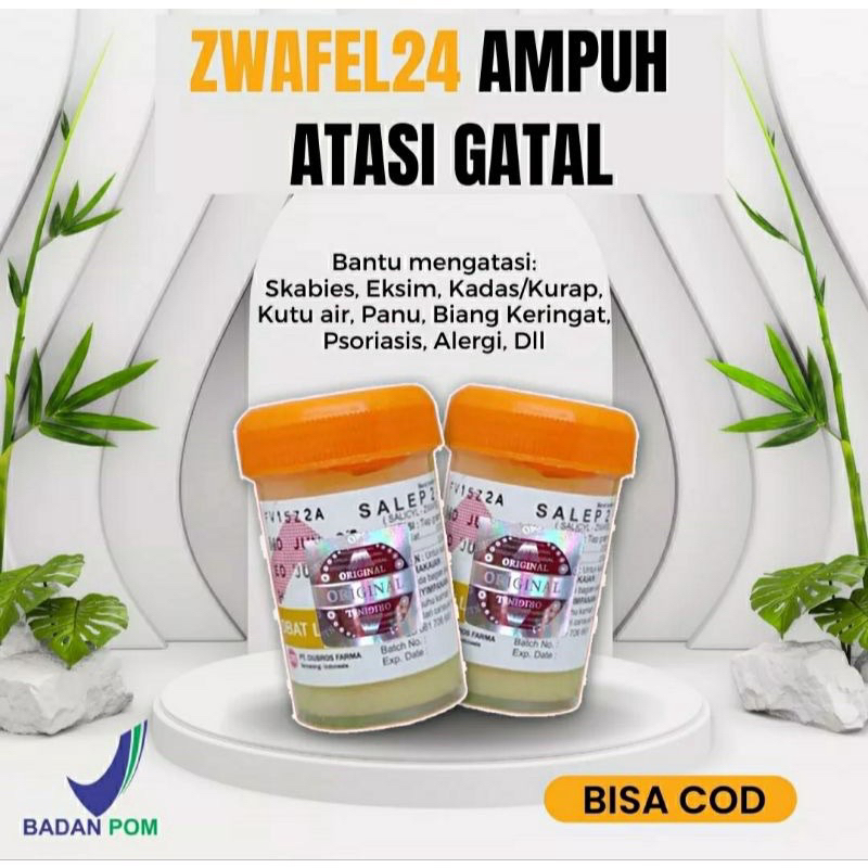 Jual Salep Gatal Zwafel 24 Original 100 Obat Saleb Gatal Panu Kadas Kurap Kutu Air Shopee