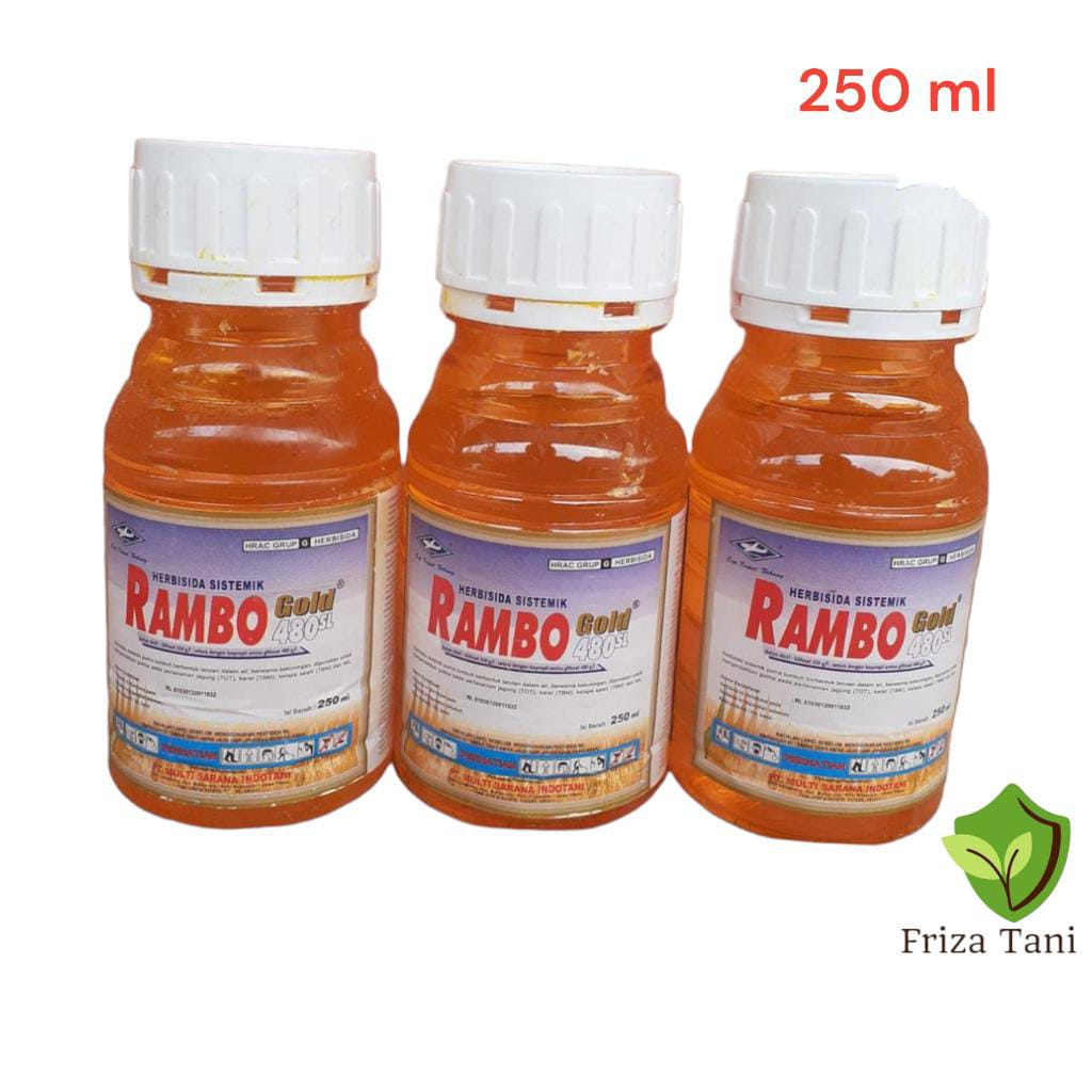 Jual Herbisida Rambo Gold 250 ml bahan aktif isopropil amina glifosat ...