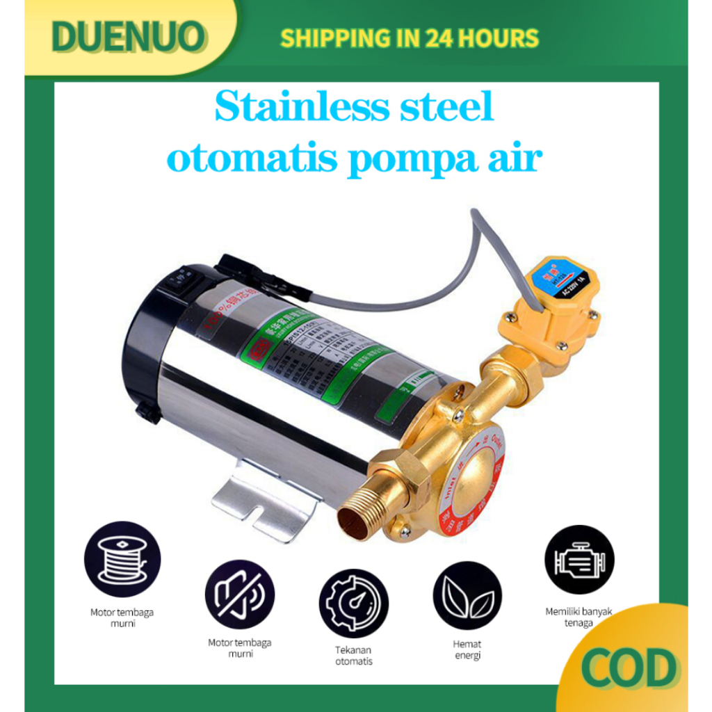 Jual Pompa Pendorong Tekanan Air Booster Pump 100Watt Mesin Pendorong Air  Shower Water Heater Booster Pompa Booster Otomatis DUENUO | Shopee Indonesia